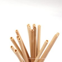 Paille en bambou de qualité alimentaire à boire avec logo imprimé